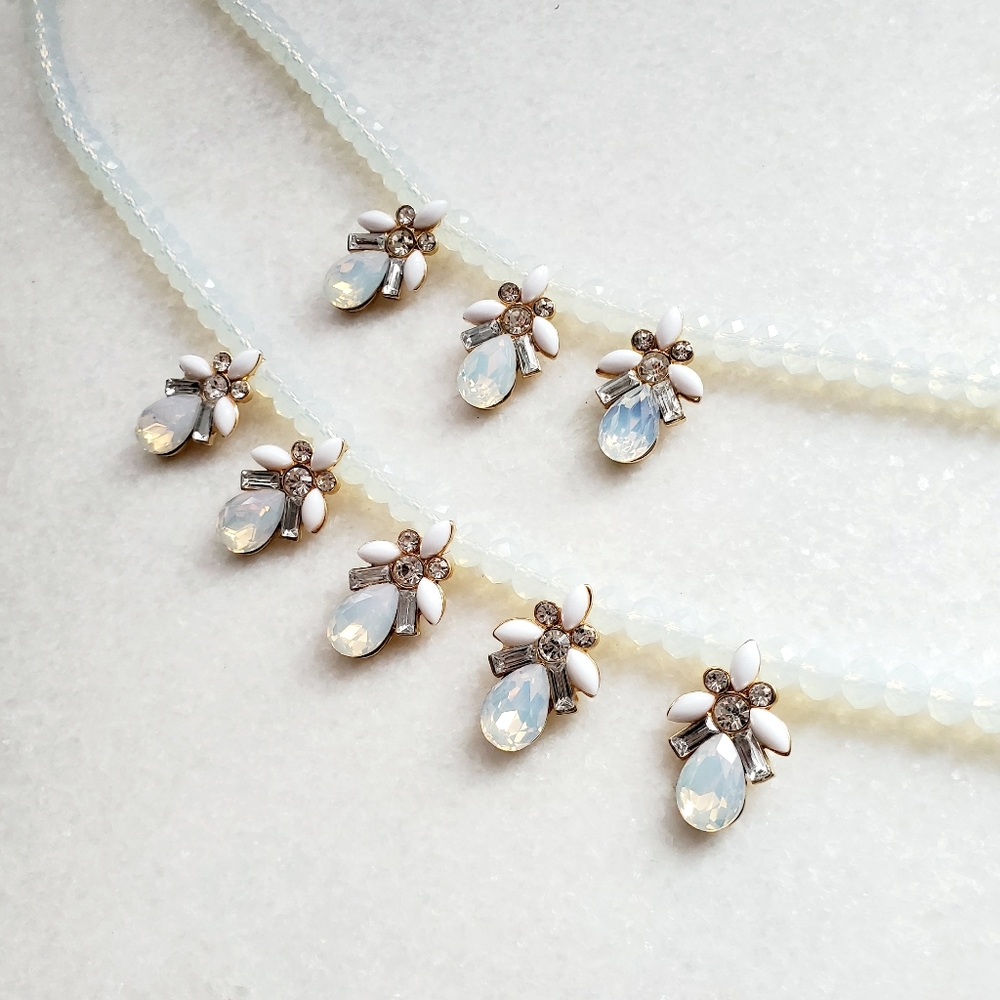 Moonstone double layer necklace - Picture 4 of 6